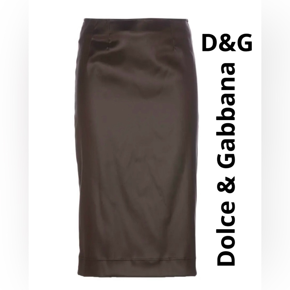 Dolce & Gabbana Women's dark Brown Skirt 28/42. Retails $650 New!